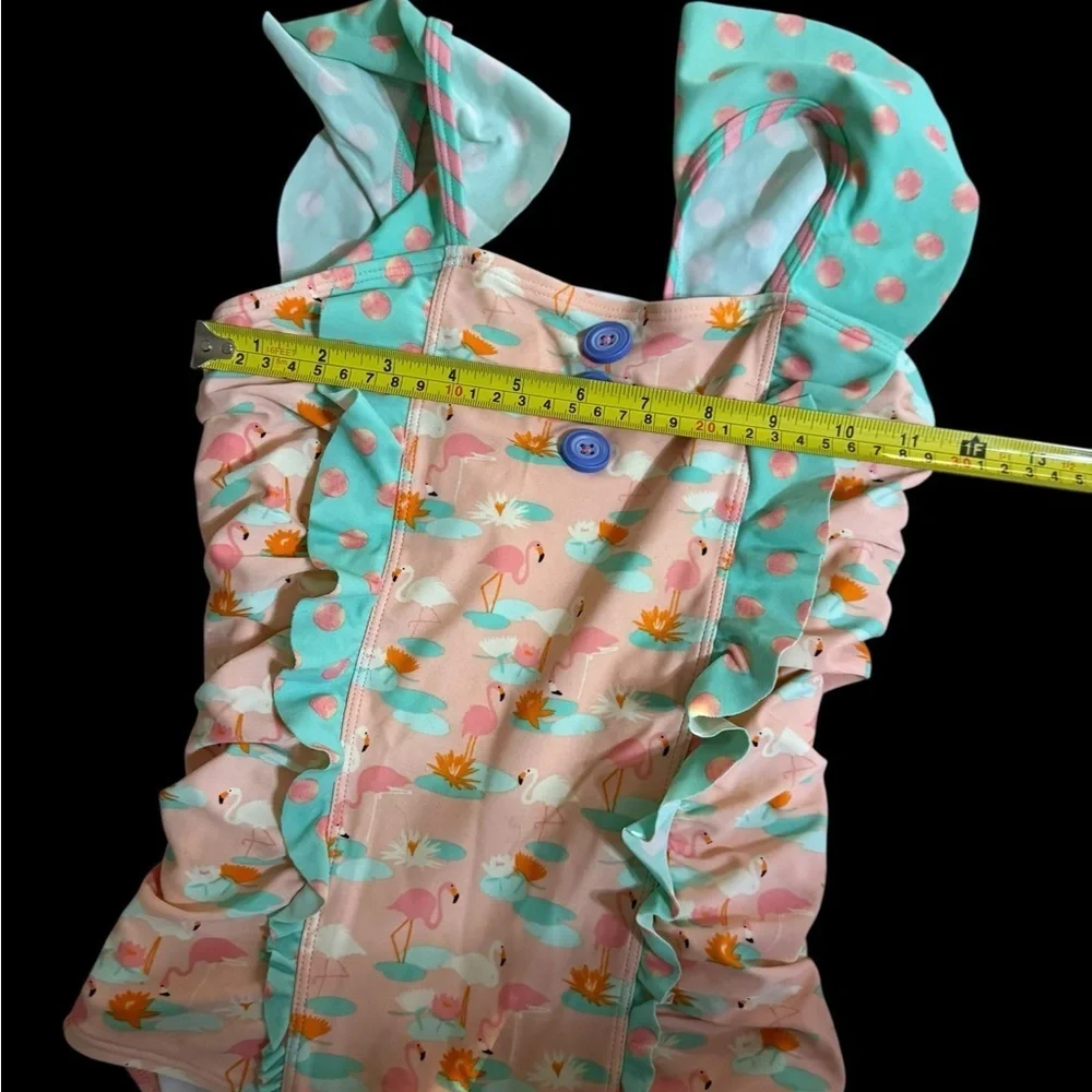 Matilda Jane Kids Swim One Piece in Pink and green